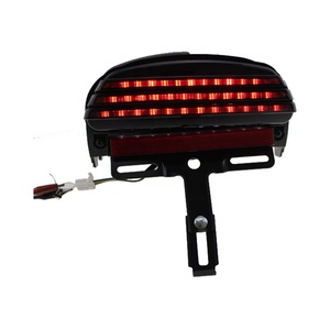 Feu arrière LED fumé/transparent TL077, 4-en-1 pour Harley Dyna Fat <span class=keywords><strong>Bob</strong></span> FXDF 2008-2011, modification - Product Image 5