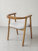 NOUVEAU DESIGN Chaise ergonomique avec dossier en bois massif et accoudoirs KD pour hôtel, restaurant, mobilier