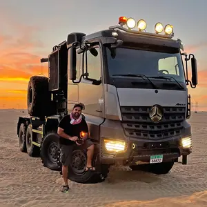 Chine Jumbo Head 4663 hp moteur diesel 8X8 camion tracteur à tête de roue à propos de Mercedes Actros avec la meilleure puissance