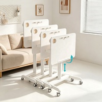 Bureaux ergonomiques modernes en métal avec vérin à gaz, réglables en hauteur pneumatiquement, à plateau relevable, pour bureau, chambre et salle d'étude