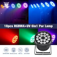 Nouvel éclairage LED Par pour DJ, discothèque, KTV, soirée, avec contrôle DMX, 18 projecteurs RGBW RGBWA RGBWAUV, blanc ambre