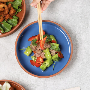 Platos <span class=keywords><strong>de</strong></span> Terracota Creativos Nuevos <span class=keywords><strong>de</strong></span> Fábrica, Vajilla <span class=keywords><strong>de</strong></span> Arcilla Personalizada, Platos Redondos <span class=keywords><strong>de</strong></span> Barro para Servir, Vajilla Mexicana - Product Image 4