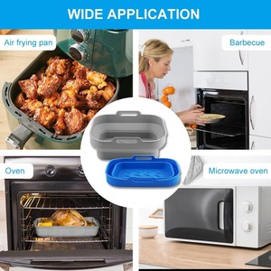 Panier de <span class=keywords><strong>cuisson</strong></span> pliable en silicone personnalisé avec logo, antiadhésif pour <span class=keywords><strong>four</strong></span>, réutilisable et compatible lave-vaisselle - Product Image 3