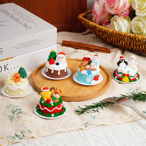 Modelos de Pastel de Navidad 3D en Oferta, Figuras de PVC de Simulación de Pastel de Crema para Exhibición en Escaparates, Regalo Divertido para Navidad - Product Image 6