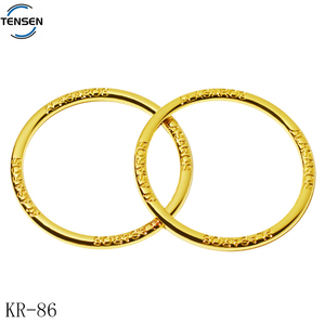 Thời trang mạ vàng túi kim loại vòng khóa hợp kim kẽm Phụ Kiện Vòng biểu tượng khoảng trống vòng chìa khóa cho phụ nữ vành đai - Product Image 4
