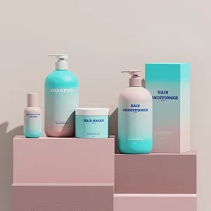 Vanjoin Luxury ecologicamente correto, garrafa de plástico reciclado vazio para lavar as mãos, shampoo e loção corporal, 100ml, 150ml e 500ml