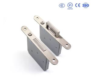 بيع بالجملة حافة مفتاح مضاد للسرقة قفل باب سحب جسم أبواب منزلقة خارجية دخان حريق صلب مقاوم للصدأ ساتان نحاسي PVD AB AC A55HLH - Product Image 2