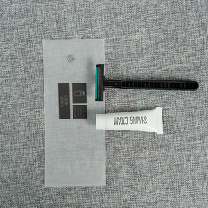 Kit <span class=keywords><strong>da</strong></span> Barba Usa e Getta per Hotel con <span class=keywords><strong>Rasoio</strong></span> <span class=keywords><strong>da</strong></span> <span class=keywords><strong>Uomo</strong></span> e Lama in Acciaio Inossidabile, Manico in Plastica per Viaggi e Vacanze - Product Image 3
