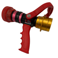Pistolet à eau JMFIRE réglable sans recul, haute qualité, poignée flexible, jet d'eau, en alliage d'aluminium noir + rouge, pour pompiers