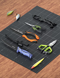 Pullther 6pc Kit d'outils de pêche Pince de pêche Couteau à filet, pince à lèvres de poisson flottante, ciseaux de pêche Cadeaux de pêche pour hommes - Product Image 2