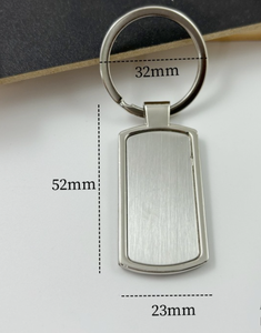 Llavero de Metal de Aleación de Zinc con Grabado Láser de Logotipo Personalizado, Sublimación DIY, Llavero en Blanco, Moderno, Ligero e Impermeable - Product Image 6