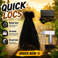 Machine électrique automatique à dreadlocks en acier inoxydable pour la fabrication et le tressage de cheveux