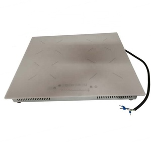 Cocina de Inducción de Vidrio Blanco de 4 Quemadores LF Manufacture, 7600 Vatios, Integrada con 4 Ventiladores - Product Image 1