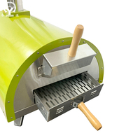 Four à pizza multifonctionnel moderne pour table, en acier thermolaqué, au charbon de bois et au gaz, sans fumée, pour intérieur et extérieur