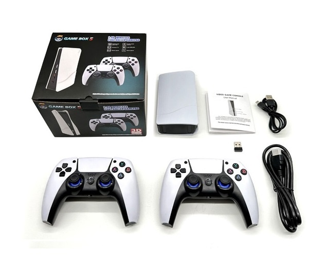 High Quality 4K Output Wireless Retro Arcade Game Console Dual Handheld Controllers HDMI Mini Game Box for TV Plug & Play