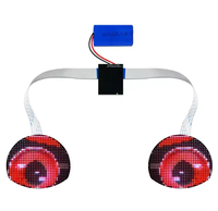 Télécommande LED Affichage Animé Devil Eye Phare Blanc Crème 3mm Pixels Luminosité Personnalisable pour Camions et Voitures