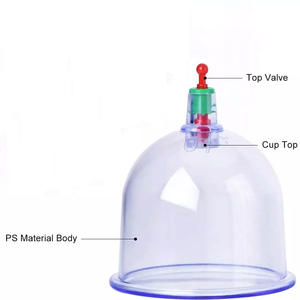 Çukurluğu bardak toptan vana aksesuarları <span class=keywords><strong>Ventouse</strong></span> akupunktur Hijama çukurluğu kiti terapi emme çukurluğu terapi seti - Product Image 2