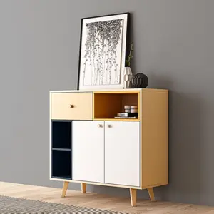 Super High Quality Living Room Wood Buffet Storage Wooden Furniture Freestanding Sideboard Storage Cabinet