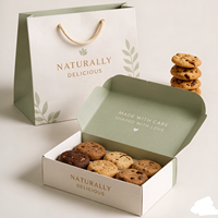 Caja de Embalaje para Galletas Personalizada, de Cartón, Apta para Alimentos, con Logotipo, para Galletas de Panadería y Postres