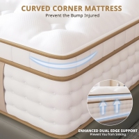 Matelas King et Double en Mousse à Mémoire de Forme Gel avec Ressorts, Confort Optimal, Commandez en Ligne Directement de l'Usine