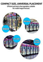 Machine à ciseaux distributrice de cadeaux, rentable, avec vitrine en verre transparent, à monnayeur, équipement d'arcade pour centre de divertissement