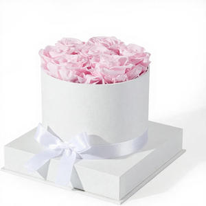 AYOYO Scatola di Rose Stabilizzate, <span class=keywords><strong>Regalo</strong></span> Eterno Immortale <span class=keywords><strong>per</strong></span> Compleanno, <span class=keywords><strong>per</strong></span> <span class=keywords><strong>Lei</strong></span> o Mamma, Rosa Rosa Fatta a Mano, Lunga Durata 3-5 Anni, Consegna Inclusa - Product Image 1
