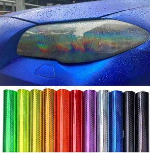 30CM * 10M motocicleta coche láser panal faros lámpara de luz trasera <span class=keywords><strong>vinilo</strong></span> envoltura automóvil <span class=keywords><strong>faro</strong></span> película impermeable autoadhesivo - Product Image 6