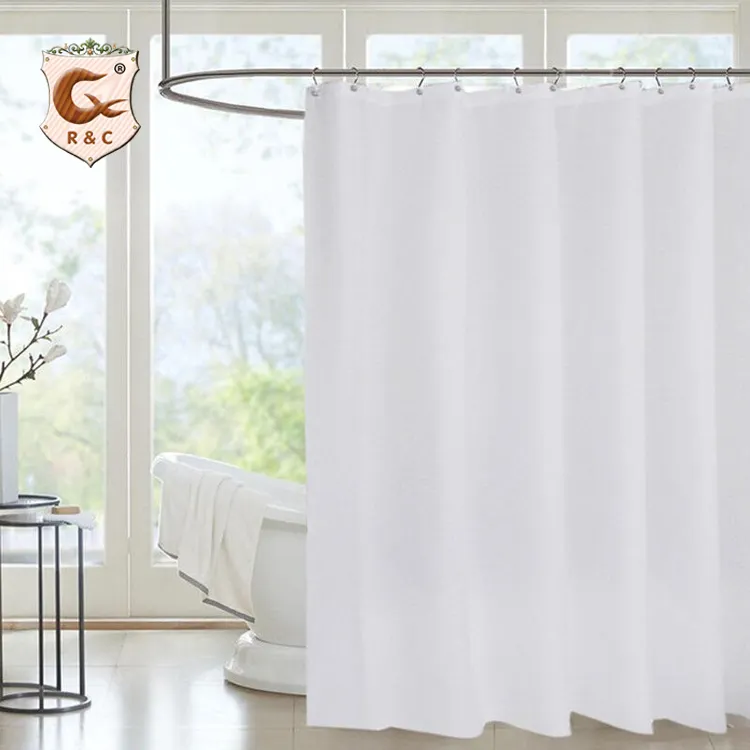 Wholesale Amazon Best Sale Custom Polyester Shower Curtain Waterproof Heavy Duty Shower Curtains For Bathroom