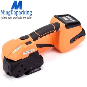 Handheld Electric Powered PET PP Manual Plastic Semi Automatic Hand Poly Battery Strapping Tool For Plastic Strap