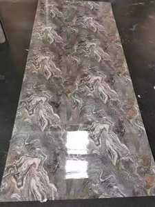 1200*3000mm intérieur <span class=keywords><strong>coller</strong></span> sur la décoration murale blanc brillant <span class=keywords><strong>salle</strong></span> <span class=keywords><strong>de</strong></span> <span class=keywords><strong>bain</strong></span> marbre carrelage salon PET marbre autocollant mural - Product Image 5