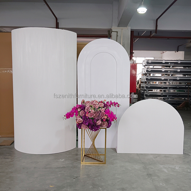 Acrylic Backdrop Wedding Stand PVC Stage Arch Backdrop Flower Arch Pvc Backdrop Stand Set for Event Party Decoration