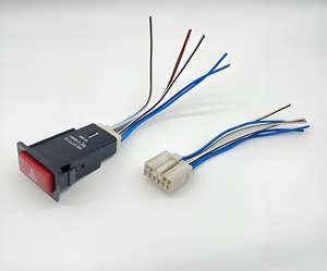 Аварийный выключатель для горки, двойной мигающий аварийный выключатель, подходит для запчастей для автобуса с золотым Драконом Kinglong - Product Image 6