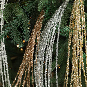 StarFlare 90cm Luxe Chaud Écologique Non Toxique Décorations <span class=keywords><strong>de</strong></span> Noël en sequins adhésifs, pompons et épis <span class=keywords><strong>de</strong></span> <span class=keywords><strong>blé</strong></span> - Product Image 3