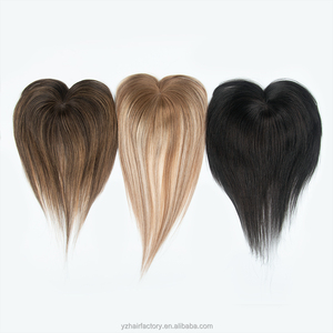 Factory Direct Sale human hair <b>topper</b> monofilament 100% virgin human hair <b>topper</b> mono base 3*5 custom - Product Image 4