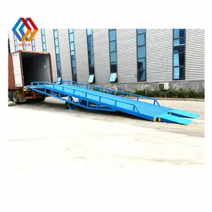 Magazzino idraulico Mobile regolabile livellamento carrello elevatore rampa Container carico scarico ponte Yard Dock Ramp