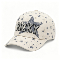 Gorras de Béisbol de Alta Gama de 6 Paneles, de Algodón Lavado, con Letras Estampadas en Caliente, Parte Superior Suave, Logotipo Personalizado