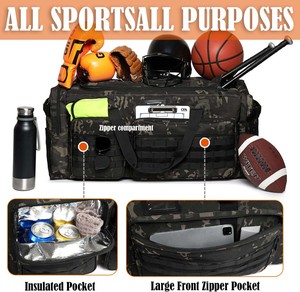 Échantillon gratuit Sac de sport pour équipe de hockey, sacs d'équipement sportif pour hockey sur glace, lacrosse, football, grands sacs de sport pour hommes en polyester et nylon - Product Image 3