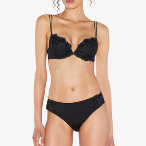 <span class=keywords><strong>Reggiseno</strong></span> Push-up da Donna con Ricami Floreali Ricchi e Pannelli Trasparenti, <span class=keywords><strong>Reggiseno</strong></span> Femminile con <span class=keywords><strong>Tulle</strong></span> Ricamato <span class=keywords><strong>Trasparente</strong></span> - Product Image 3