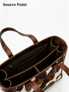 <span class=keywords><strong>Borsa</strong></span> Tote Verticale in Pelle <span class=keywords><strong>di</strong></span> Cavallo con Pelo <span class=keywords><strong>di</strong></span> Mucca, Manico Lungo Singolo, Grande Capacità, <span class=keywords><strong>Borsa</strong></span> da Ufficio e Shopping per Donne, Logo Personalizzabile - Product Image 6