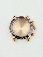 Boîtier de montre en acier inoxydable de 39 mm pour mouvement à quartz VK63 avec verre saphir
