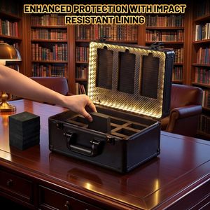 Boîte de rangement pour cartes gradées avec écran LED, grande boîte de rangement pour cartes <span class=keywords><strong>à</strong></span> collectionner - Product Image 6