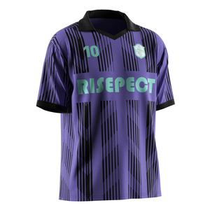 Maillot de football polo à col en V pour équipe, avec tissu anti-humidité, séchage rapide et logos personnalisés pour un usage décontracté - Product Image 5