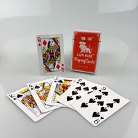 Cartes à jouer promotionnelles pour salon professionnel, sur mesure, 290 g/m², sans plastique, avec revêtement écologique et glisse fluide, avec boîte en papier pour usage familial