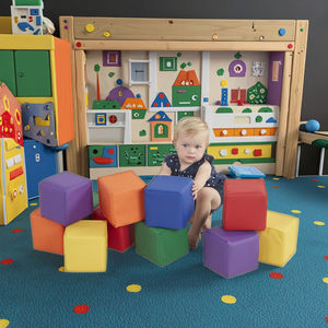 Blocs de construction colorés pour enfants, ensembles de blocs empilables, jouets à lancer, blocs en mousse souple - Product Image 6