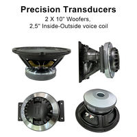 Système de sonorisation de scène professionnel de haute qualité IDL20A, 700W, 8 ohms, puissant, avec deux enceintes actives de 10 pouces en plastique, type Line Array