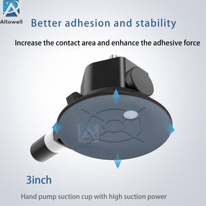 Support de caméra d'<span class=keywords><strong>action</strong></span> pour moto, ventouse robuste de 3 pouces avec pompe manuelle pour pare-brise et casque - Product Image 3