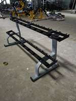 Support d'haltères professionnel double couche personnalisable en caoutchouc pour salle de sport RUIBU RUIBU-5006