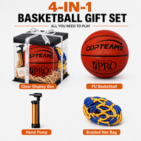 Sac de basketball Kata en cuir PU, coffret cadeau de Noël, tailles 5/6/7, logo personnalisé, résistant à l'eau, chambre à air en caoutchouc butyle durable