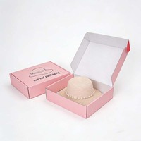 Caja de embalaje de papel reciclable para gorra de béisbol, bufanda, sombrero de vaquero, cinturón, accesorio de moda, personalizable, al por mayor, con diseño gratuito