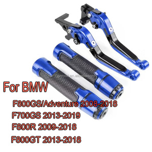 MOXI Nouveau Kit de Leviers de Frein et d'Embrayage CNC en Aluminium et Poignées de Guidon pour <span class=keywords><strong>F800GS</strong></span> F700GS F800R F800GT Adventure 2008-2019 Garantie 3 Mois - Product Image 1